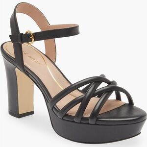 NWB Cole Haan Black Strappy Platform Heels